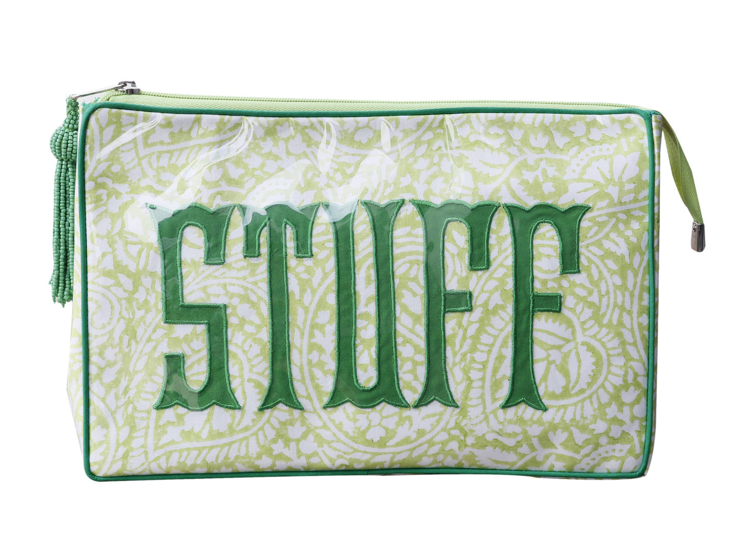 Lime Green Cosmetic Bag