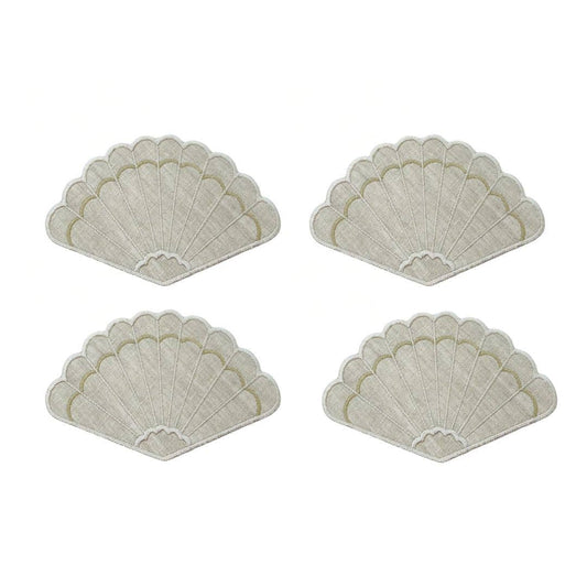Fan Shaped Cocktail Napkins
