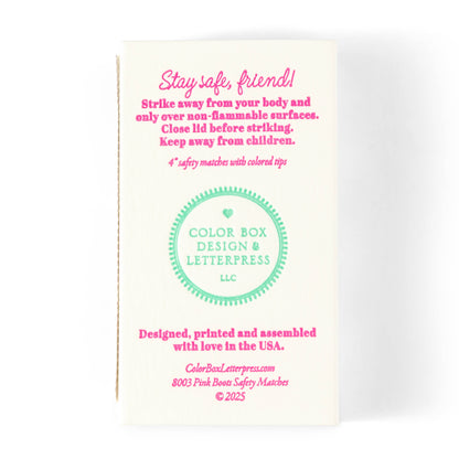 Pink Cowgirl Boots Safety Matches