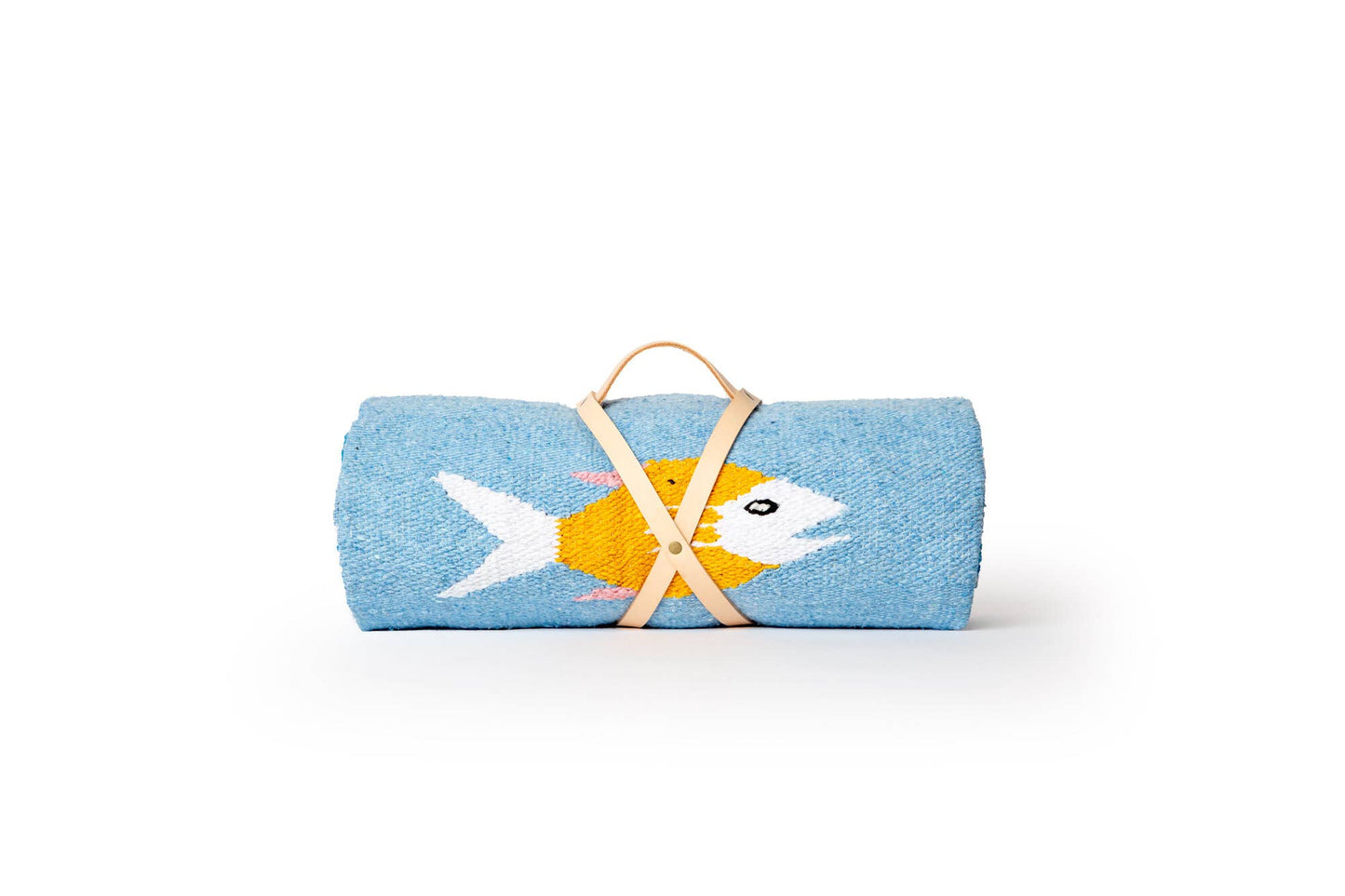 Blue Fish Picnic Blanket Roll