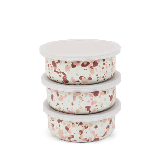 Catalina Storage Bowls in Desert Rose