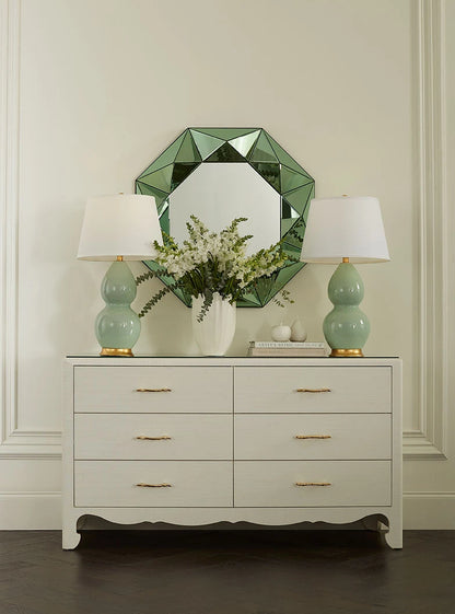Gianna Dresser in Sand White