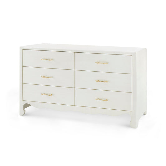 Gianna Dresser in Sand White