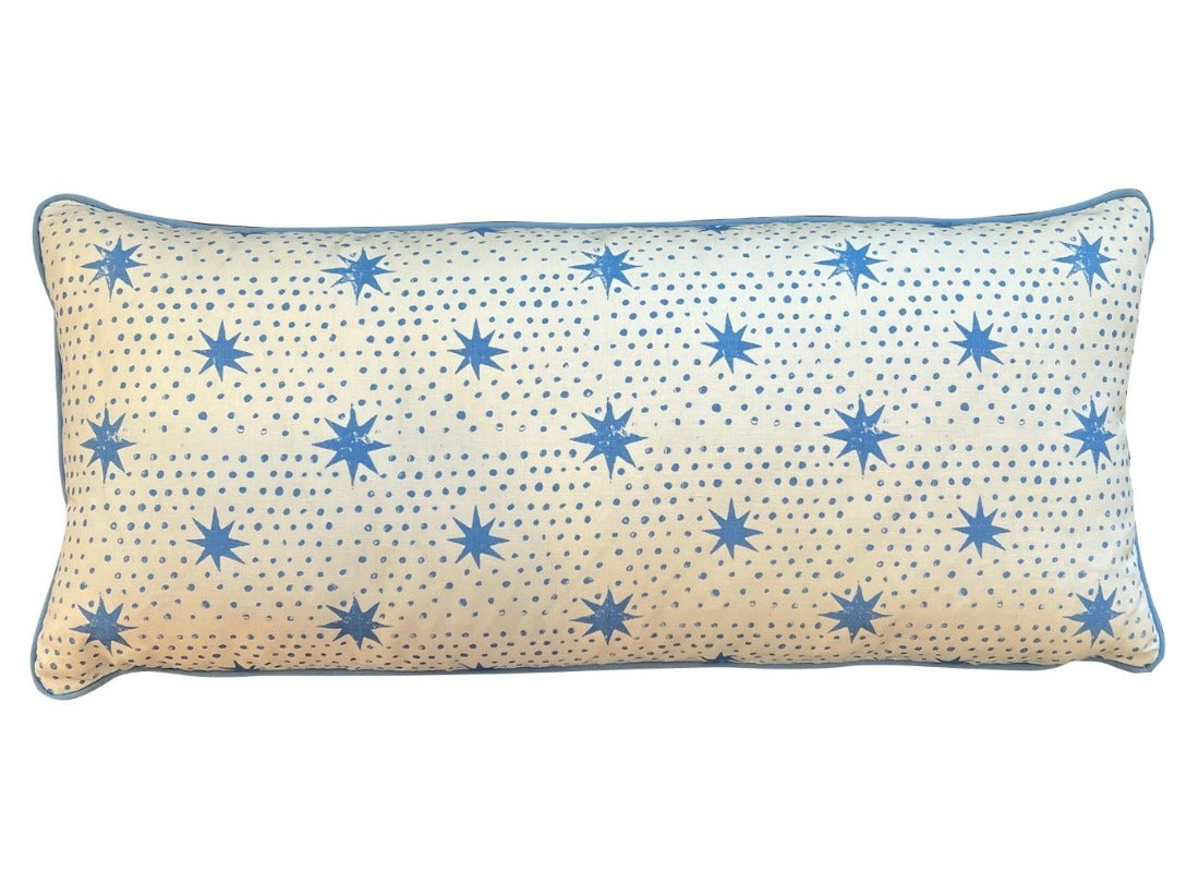 Blue Star Lumbar Pillow