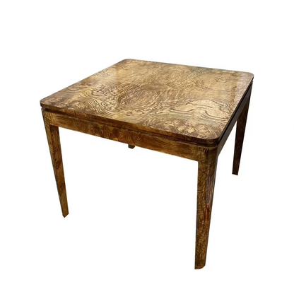 Burl Card Table