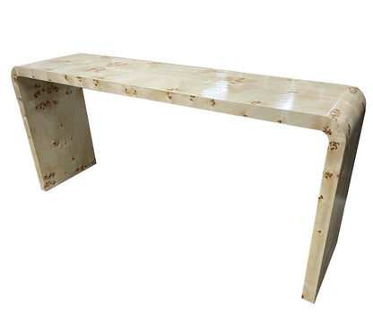 Waterfall Burl Console