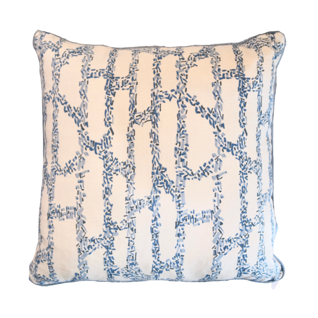 Custom Blue Square Pillow