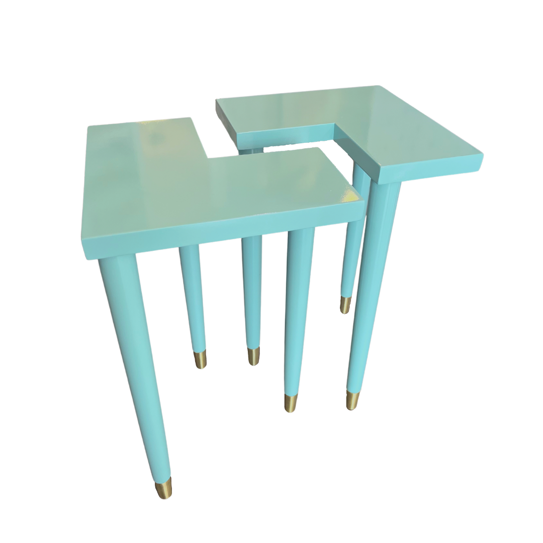 Minimal Puzzle Cocktail Tables (Pair)