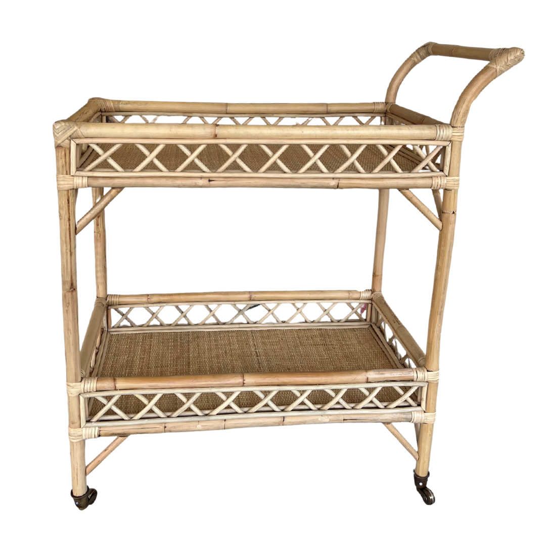 Rattan Bar Cart