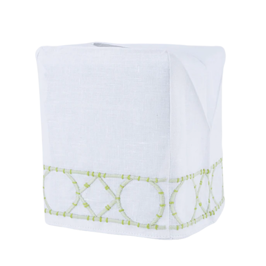 Embroidered Tissue Box Cover