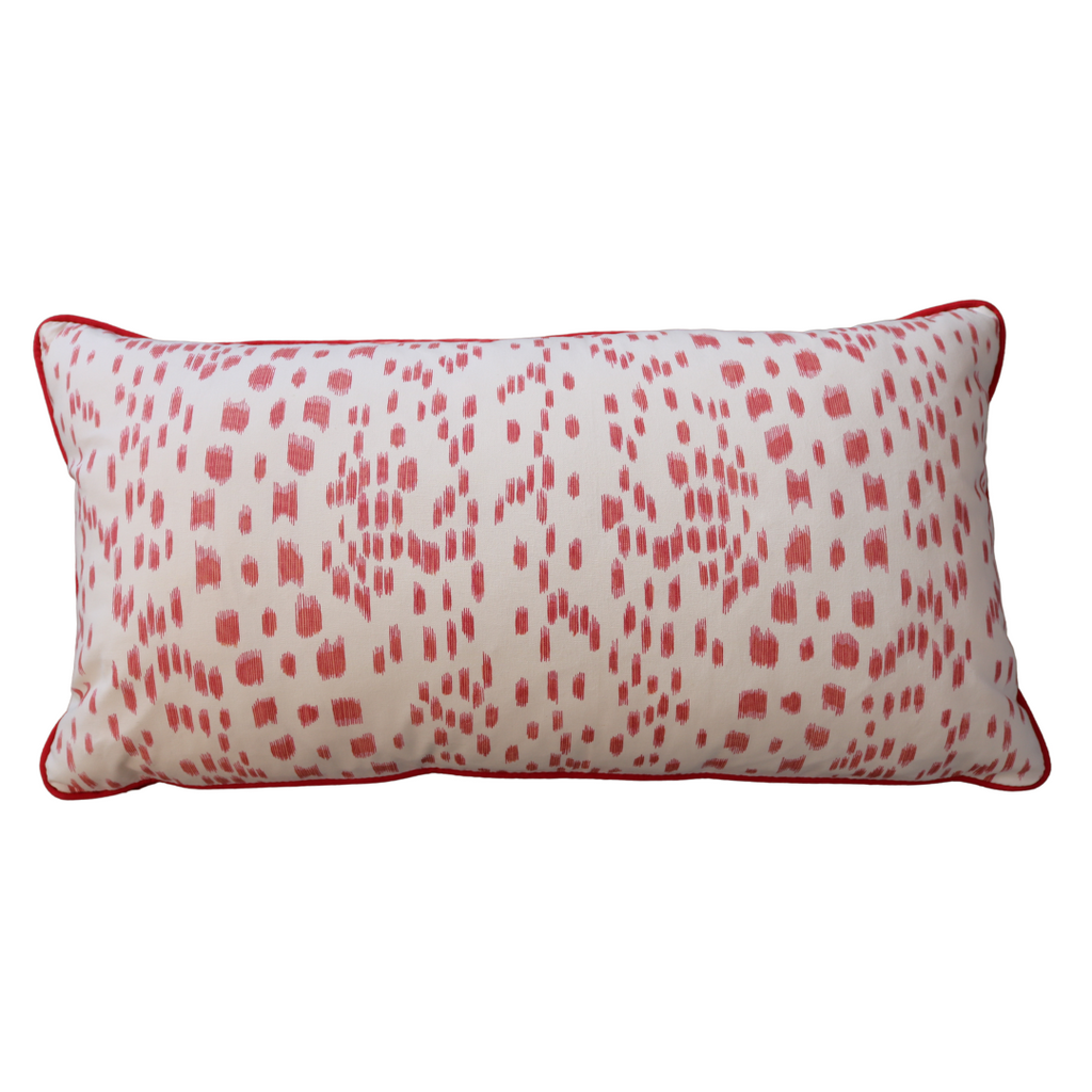Custom Red Lumbar Pillow