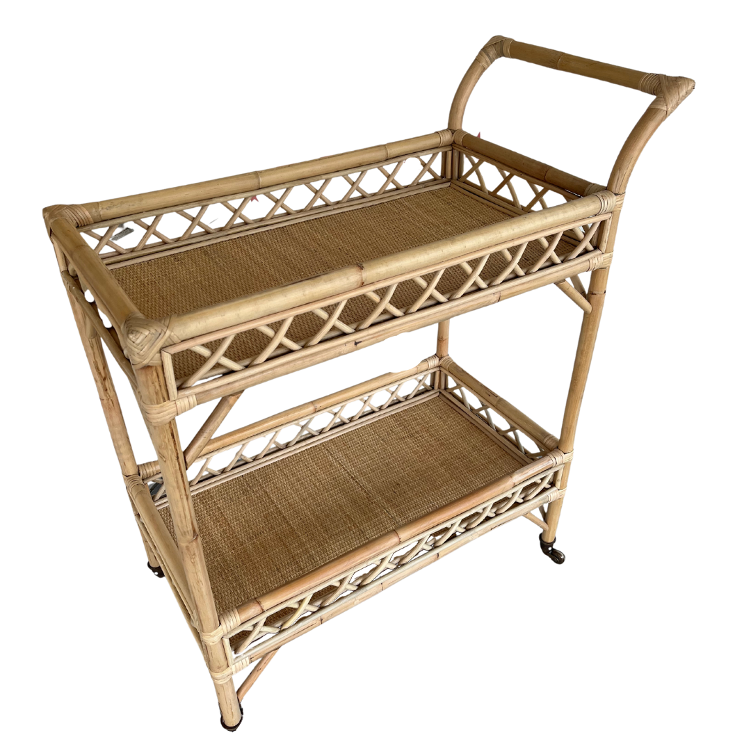 Rattan Bar Cart