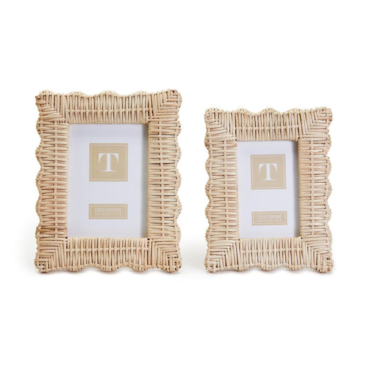 Wicker Weave Photo Frames