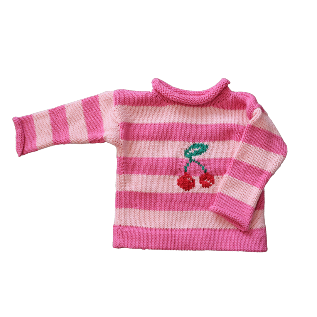 Cherry Cotton Striped Sweater