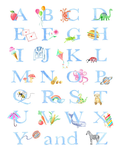 Alphabet Art Print