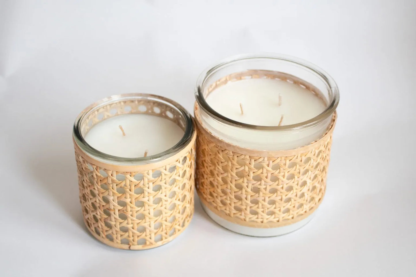 Basketweave Gardenia Candle – 2 Wick