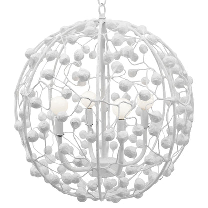 Whimsical Sphere Chandelier in Pink