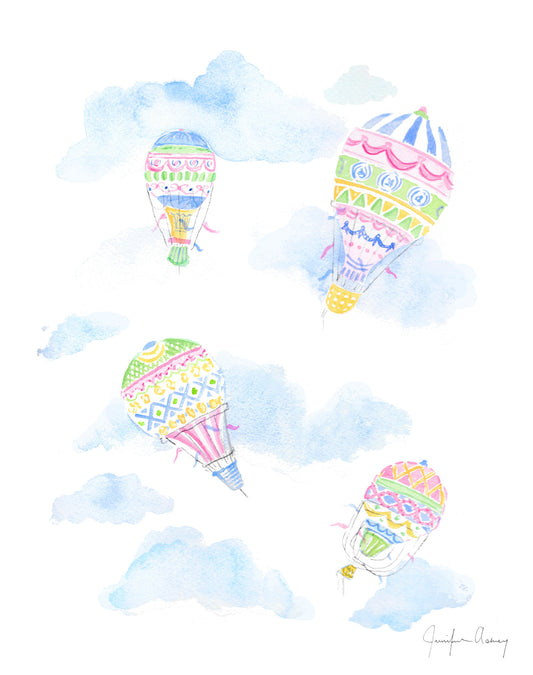 Hot Air Balloon Print