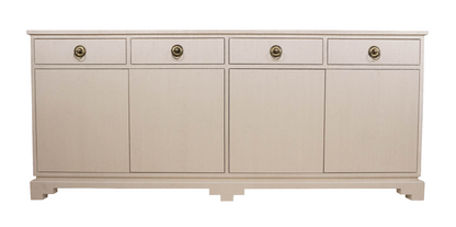 Custom Grasscloth Credenza