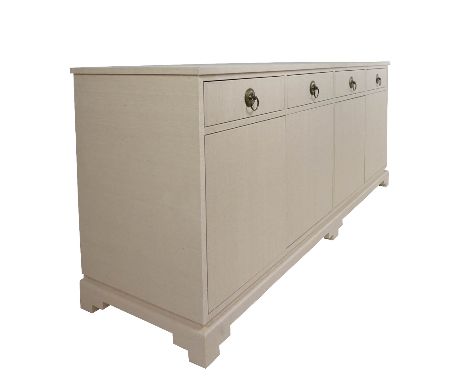 Custom Grasscloth Credenza