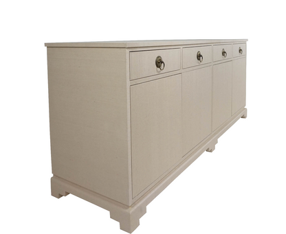 Custom Grasscloth Credenza