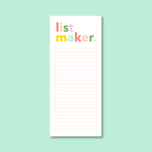 List Maker Notepad