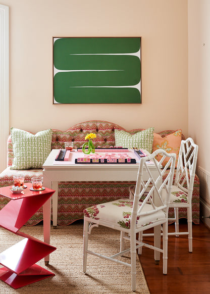Vinyl Grasscloth Card Table