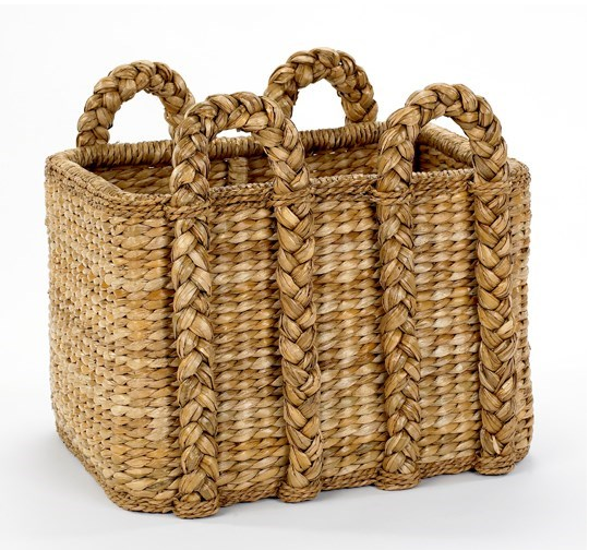 Large Rectangular Rush Baskets by Mainly Baskets 