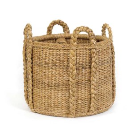 Sweater Weave Fireplace Basket by Mainly Baskets