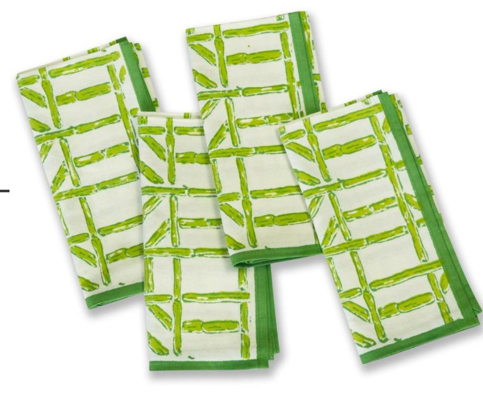 Green Bamboo Napkin - Set of 4