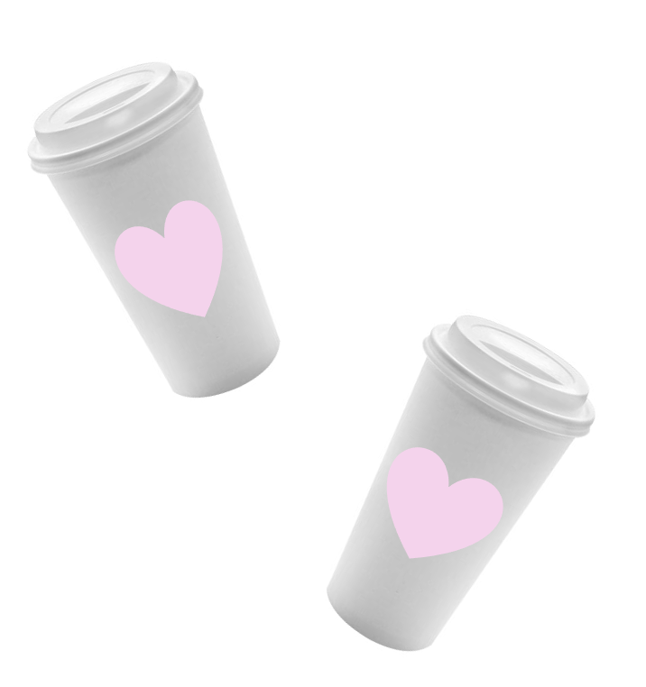 Heart Hot Cups