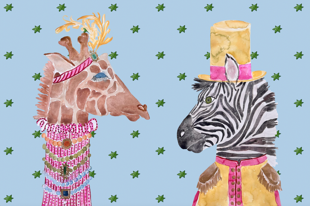 Giraffe and Zebra Print