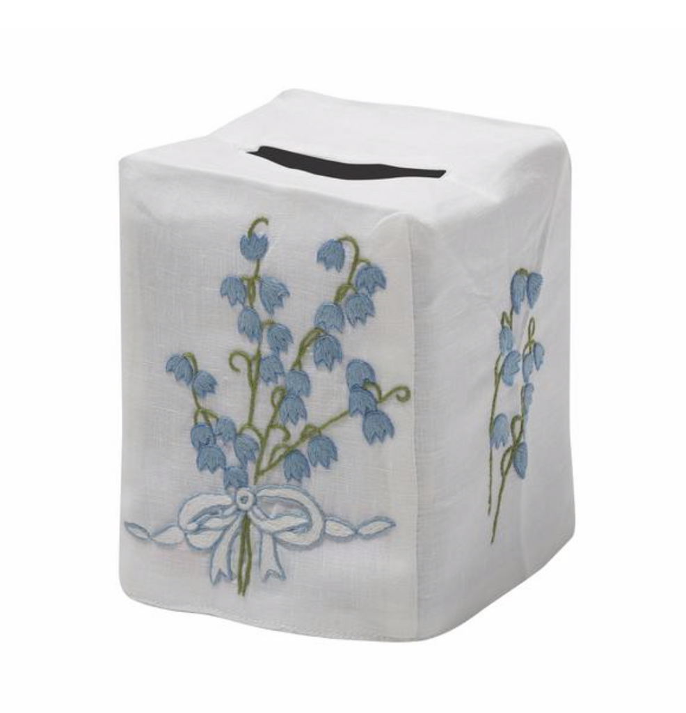 Embroidered Tissue Box Cover