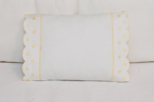 Yellow Star Boudoir Pillow