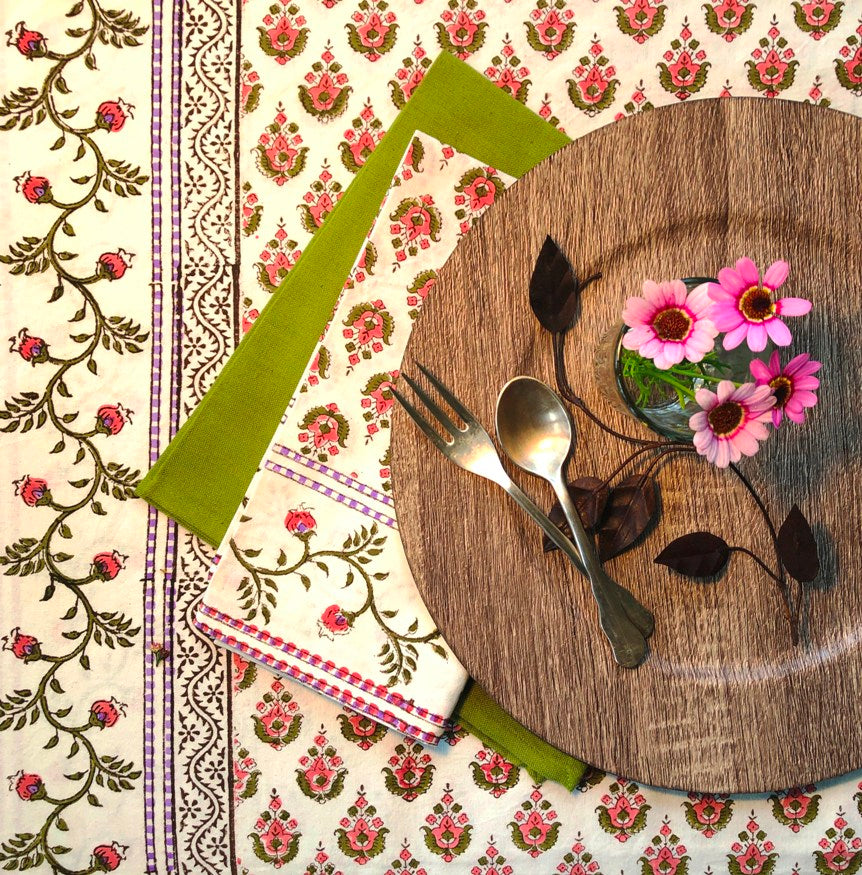 Hand Block Printed Tablecloth