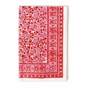 Crimson Blossom Tablecloth