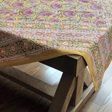 Roop Dijon Printed Cotton Tablecloths