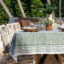 Green Tapestry Tablecloth