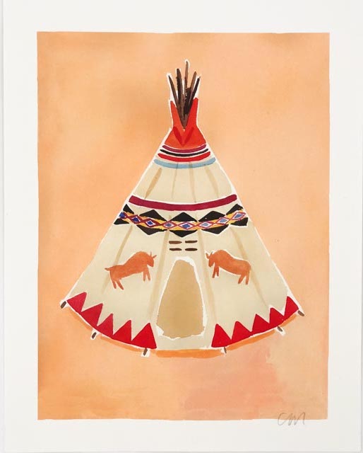 Teepee Print