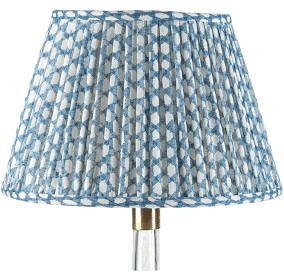 Fermoie Blue Wicker Lampshade