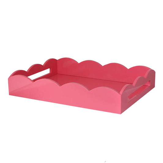 Pink Medium Scalloped Tray